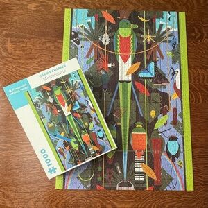 Pomegranate Charley Harper Monteverde 1000 Piece Puzzle Complete